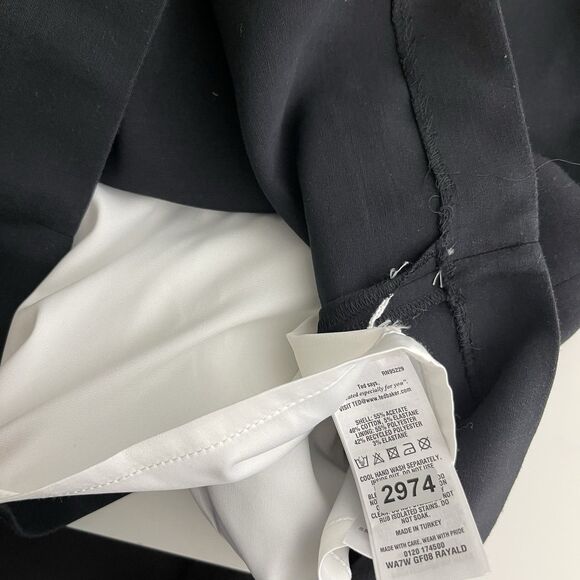 Ted Baker Midi Dress Size 1 Small Twisted Neck Colorblock Pencil Party Cocktail - Picture 7 of 9